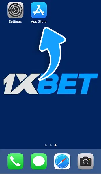 1xBet iOS install step 1: Open App Store